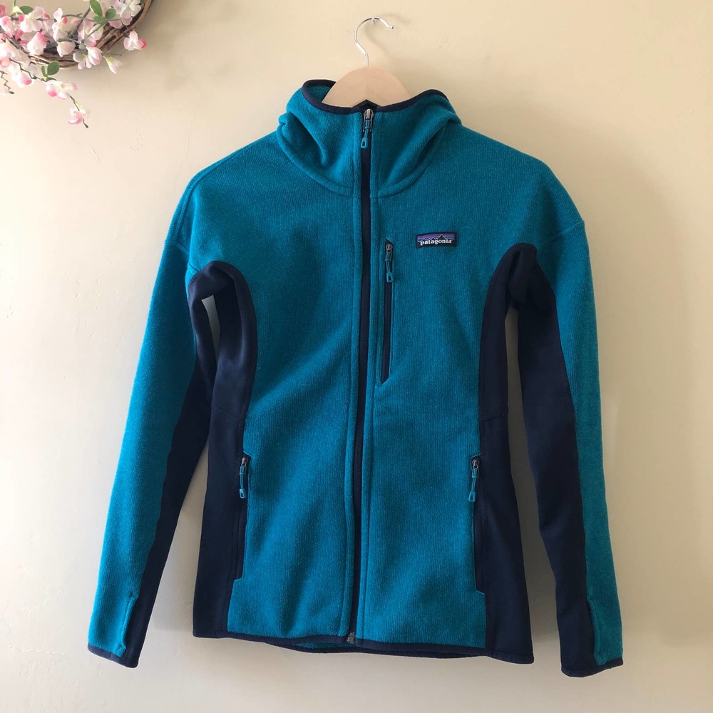 Patagonia Hooded Better Sweater Jacket Full Zip Blue Size XS